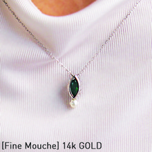 [FineMouche]14k Emerald Necklace