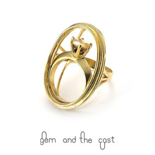 30%SALE[gem and the cast] Frame Ring  