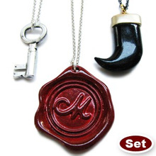 Key Horn WaxSeal 3 Necklace Set