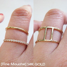 [Fine Mouche] Double Cubic Ring