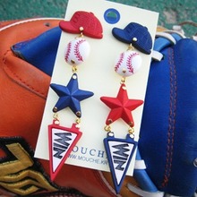 WIN Baseball Earring