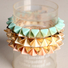 Acrylic Color Stud Bracelet-Pastel