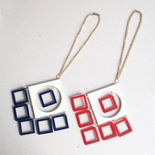 [HeCollection] Square Drop Necklace