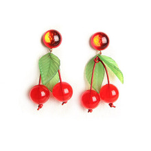 Vintage Cherry Earring
