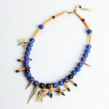 태권브이 Blue Necklace