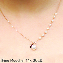 [FINE MOUCHE] Pearl Ruby Necklace